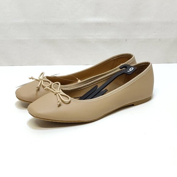 Time And Tru Bow Ballet Flats Slip On Size 9 Synthetic Comfortable Everyday Wear - Picture 3 of 9
